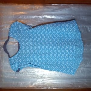 2 hearts Bell sleeved baby blue top.new w/tag
